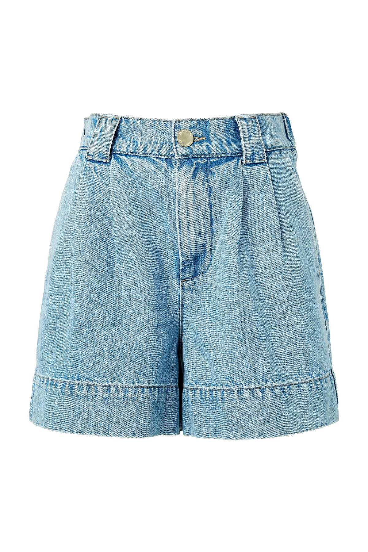 Ceres Life Pleat Front Short - vintage blue denim