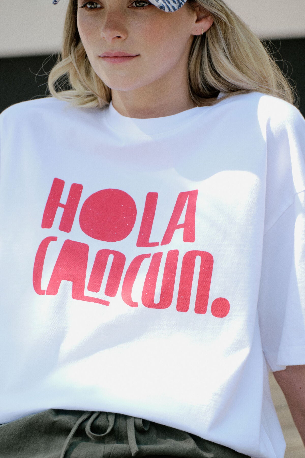 Ceres Life Boyfriend Tee - hola cancun heritage red