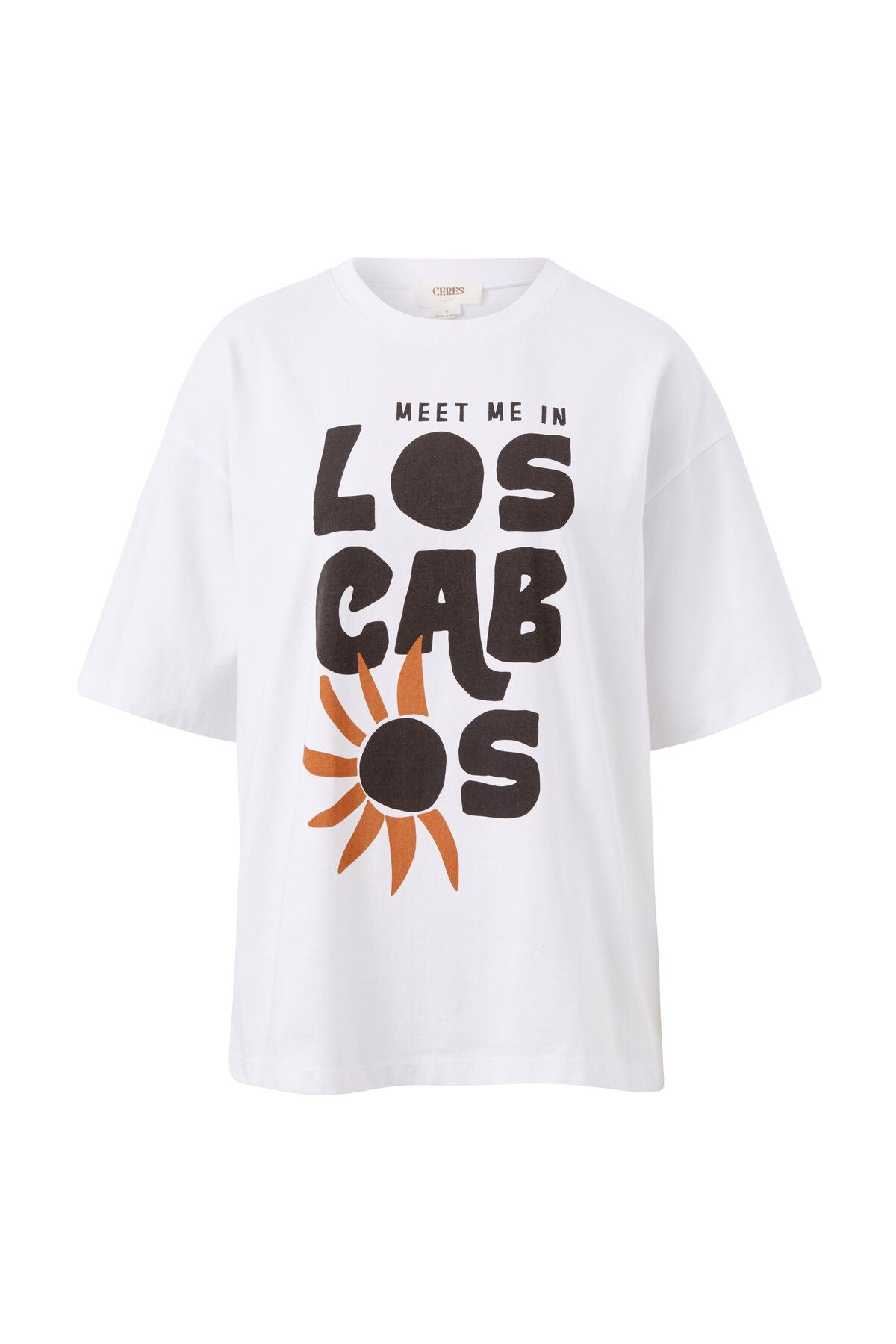 Ceres Life Boyfriend Tee - white/los cabos