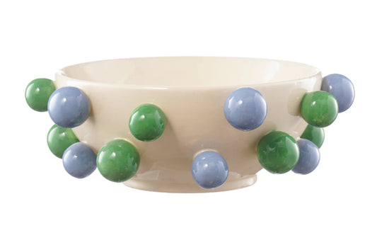 Noss & Co Bubble Bowl - green and blue