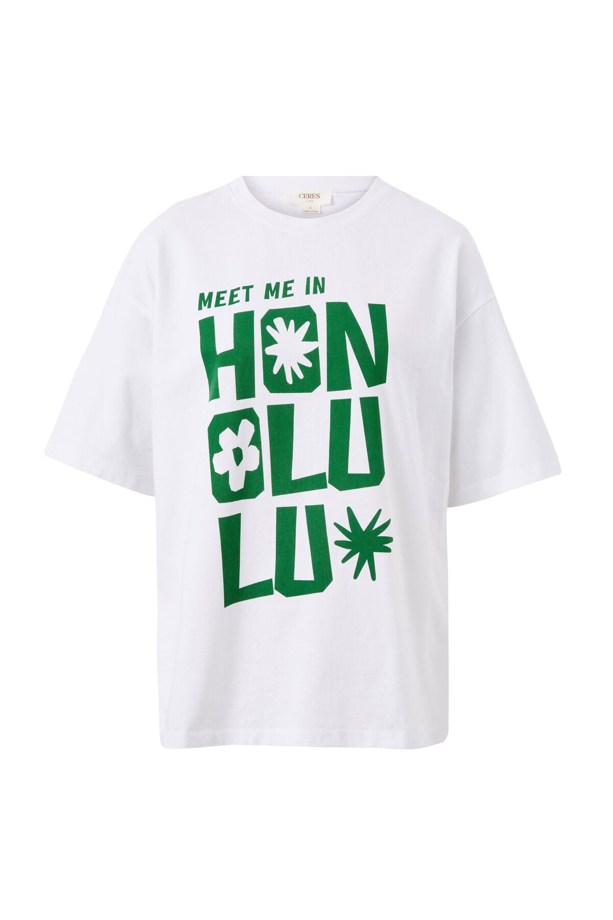 Ceres Life Boyfriend Tee - honolulu winter green