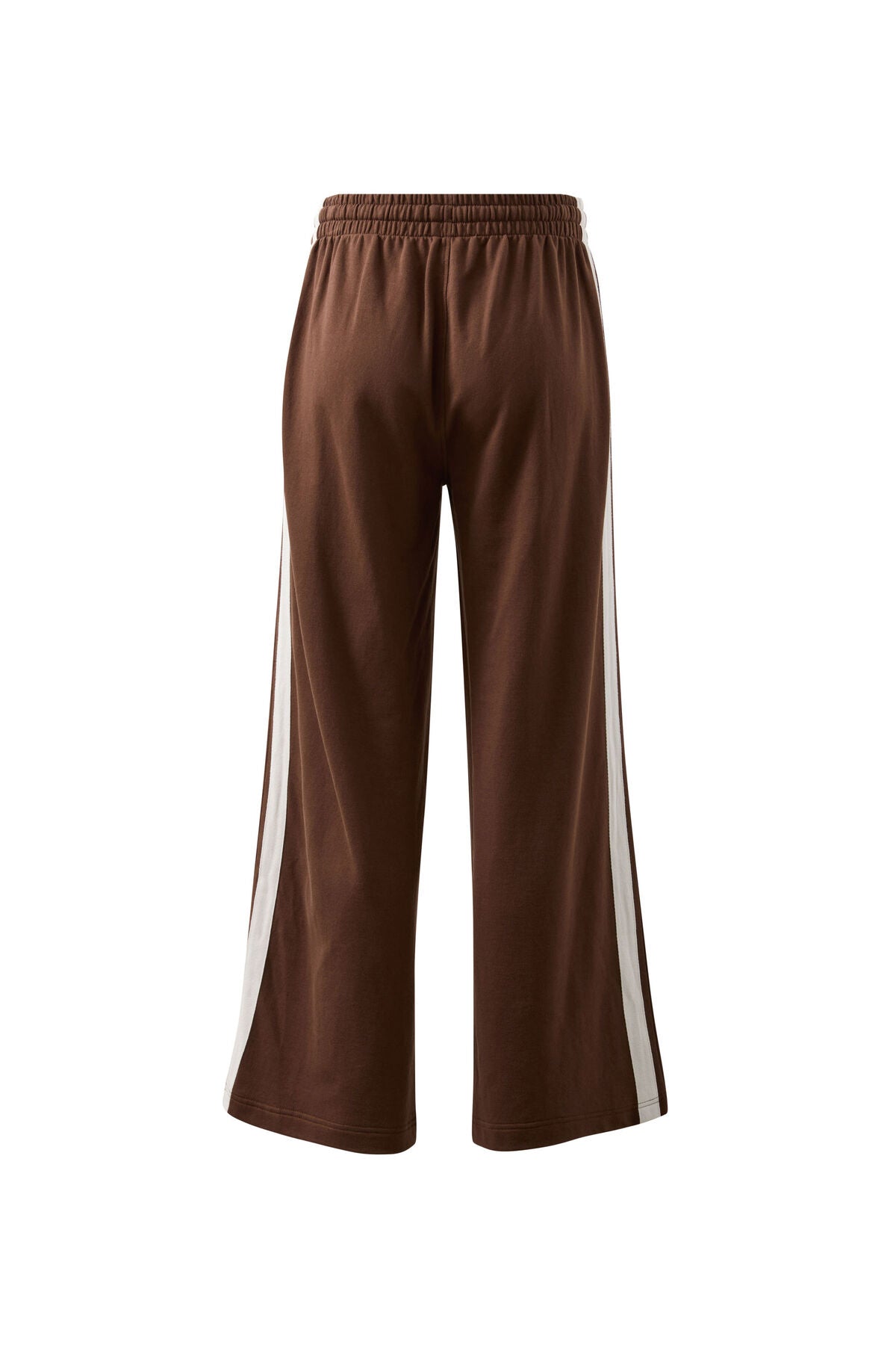 Ceres Gigi Wide Leg Track pant - chocolate side stripe