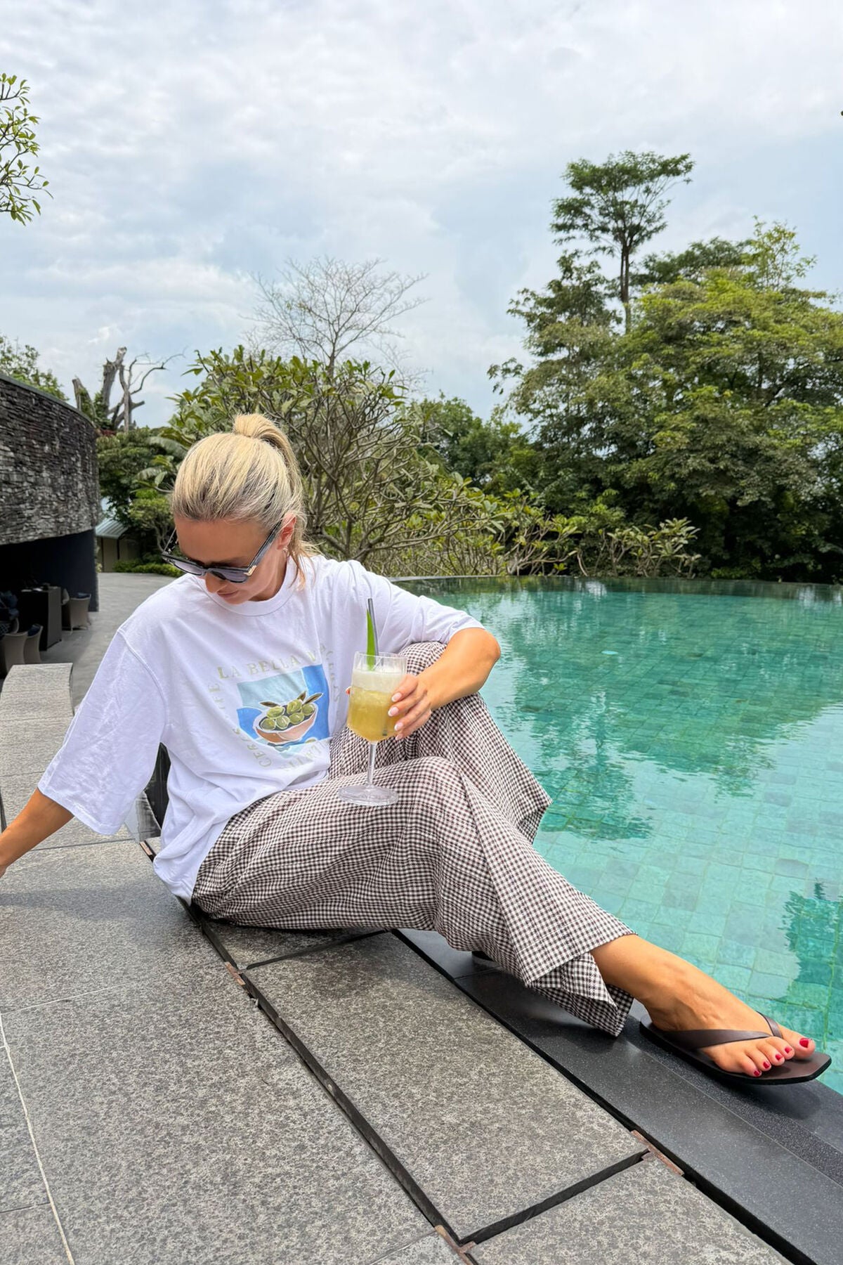 Ceres The Lounge Pant - choc gingham