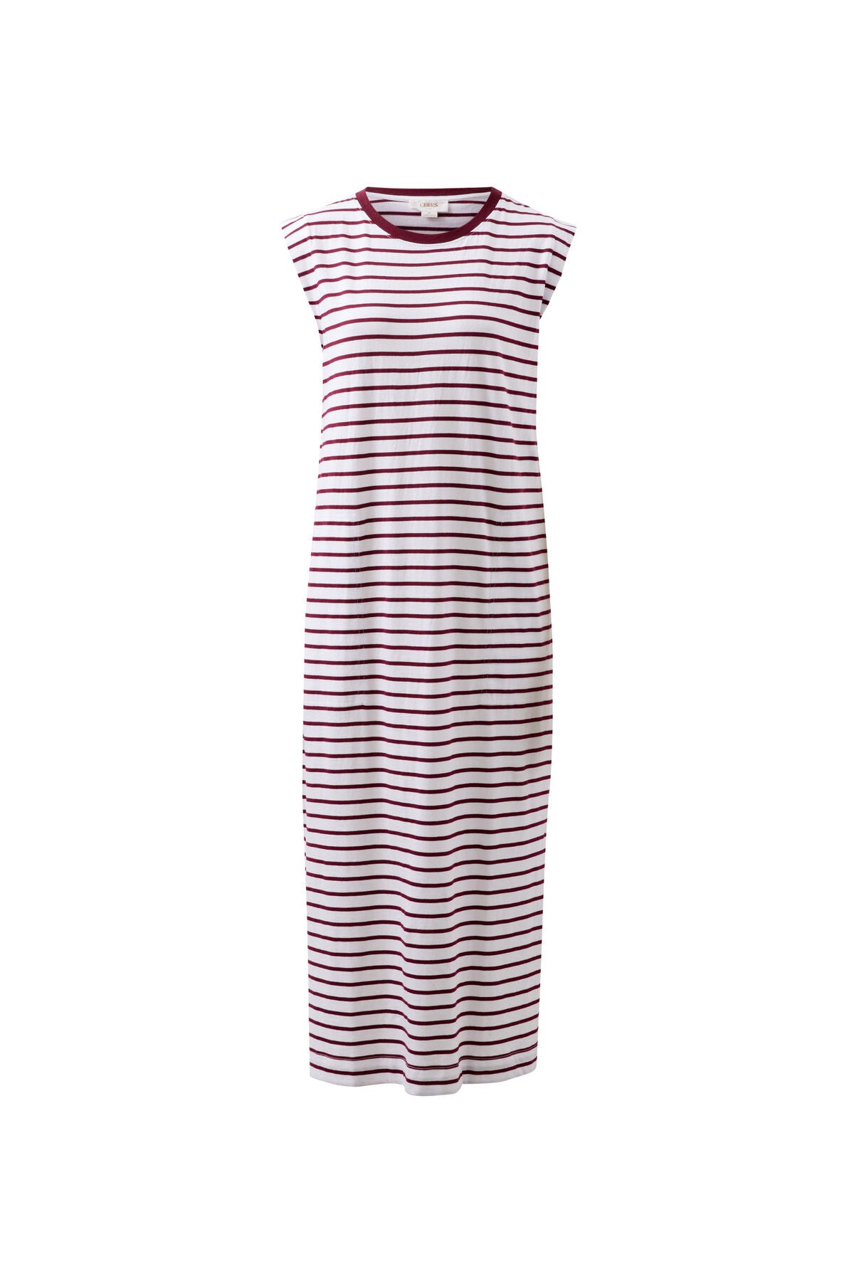 Ceres Paloma Dress - white/pomegranate stripe
