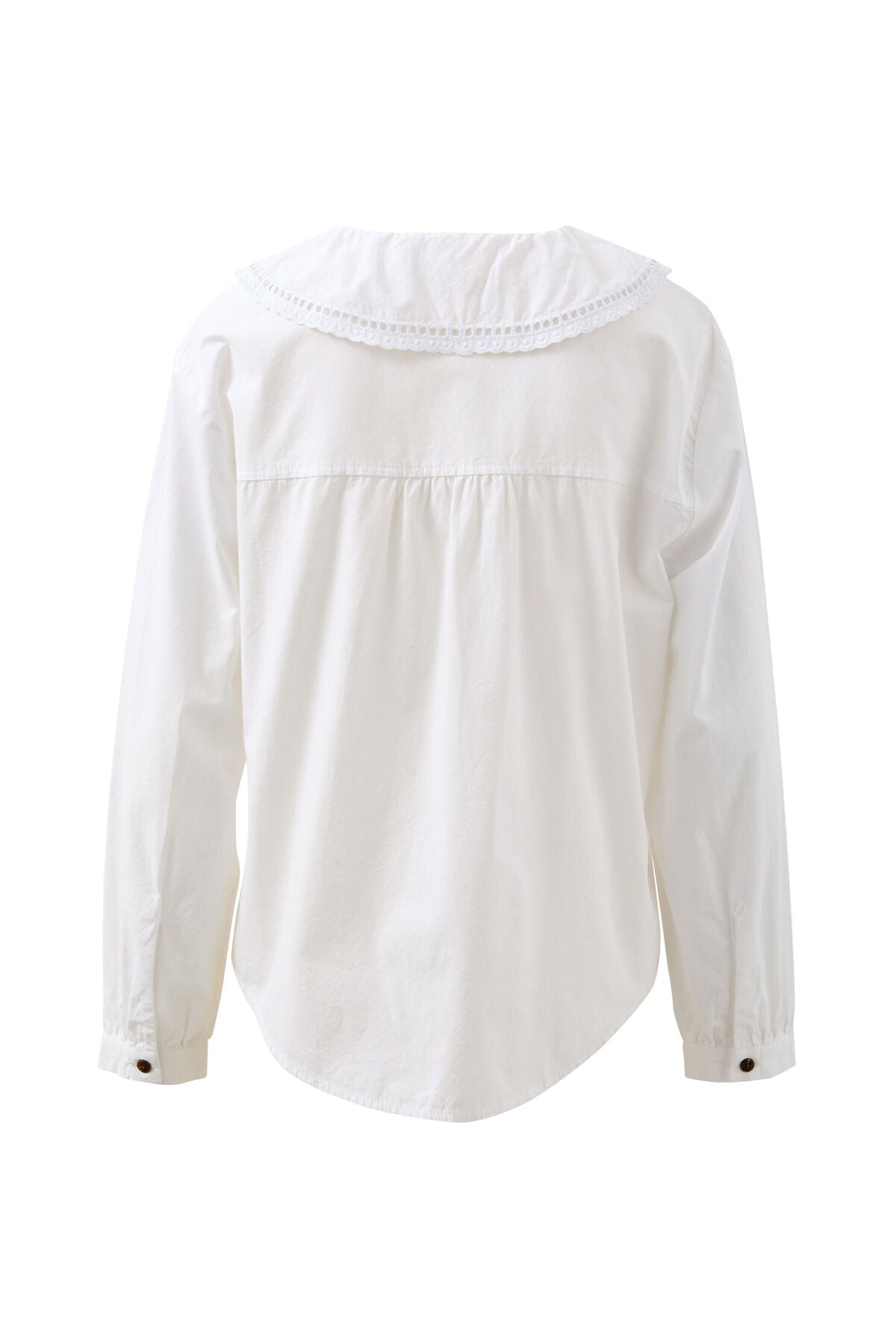 Ceres Alice Collared Top - white