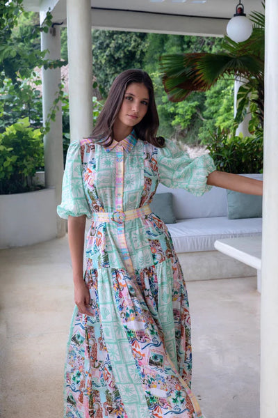 KACHEL Jean Maxi Dress