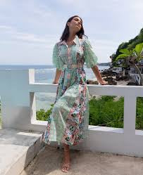 KACHEL Jean Maxi Dress