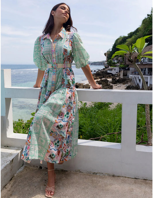 KACHEL Jean Maxi Dress