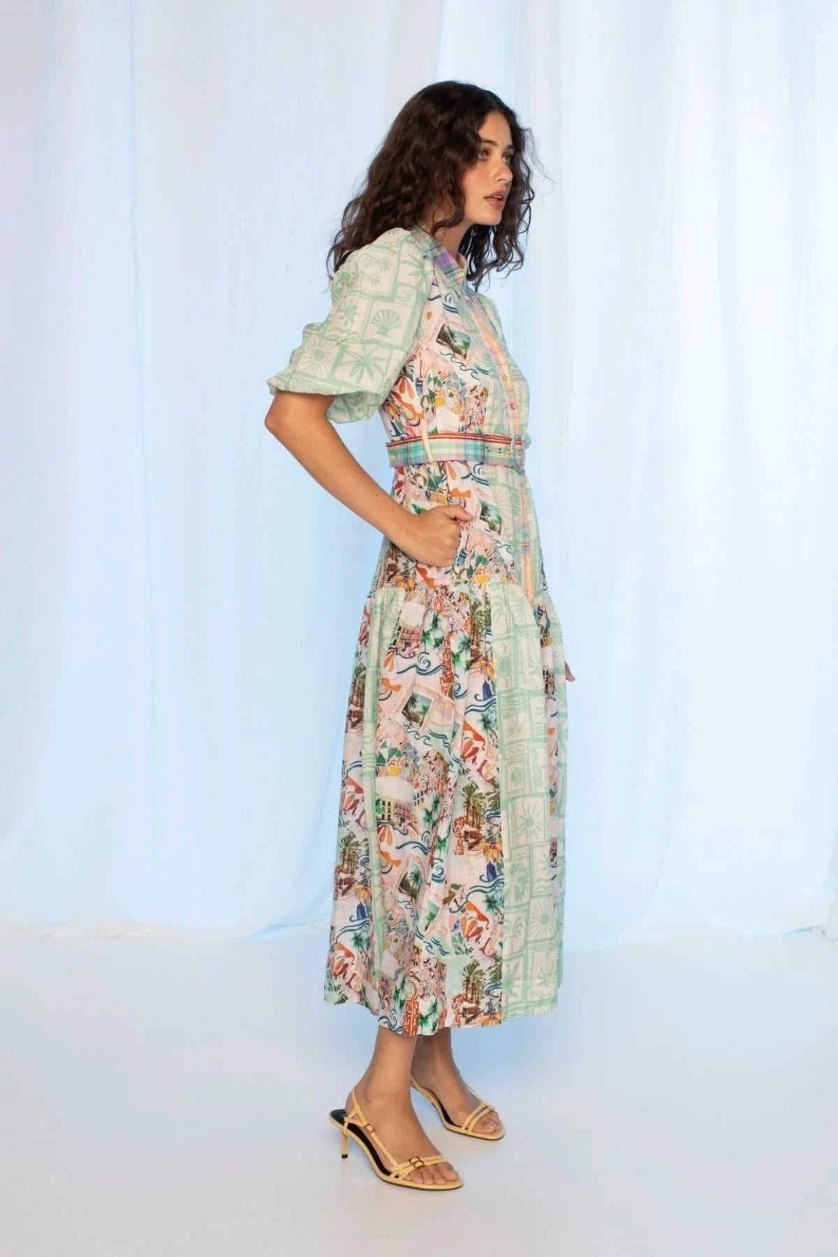 KACHEL Jean Maxi Dress