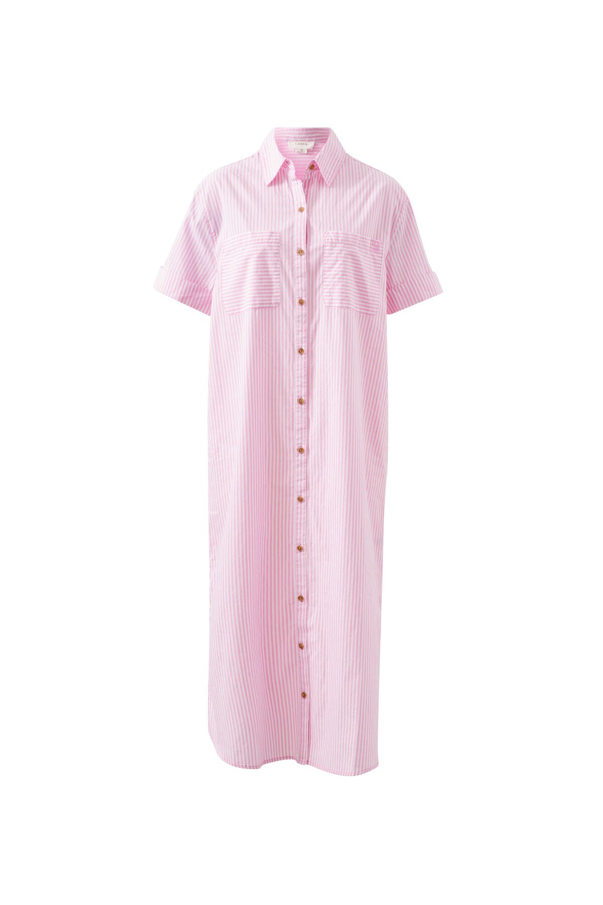 Ceres Hanna Midi Shirt Dress - hibiscus pink stripe