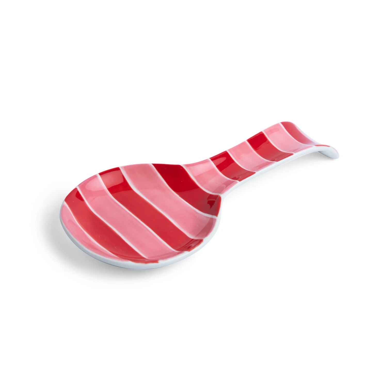 Noss & Co Spoon Rest - pink and red stripes