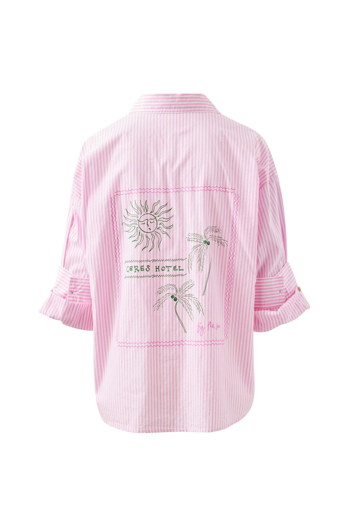 Ceres Miya Shirt - pink stripe ceres hotel
