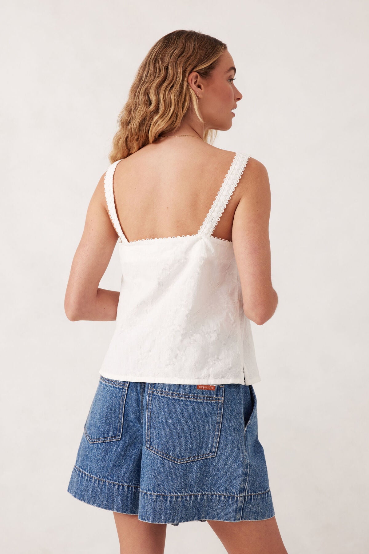 Ceres Life Folk Top White