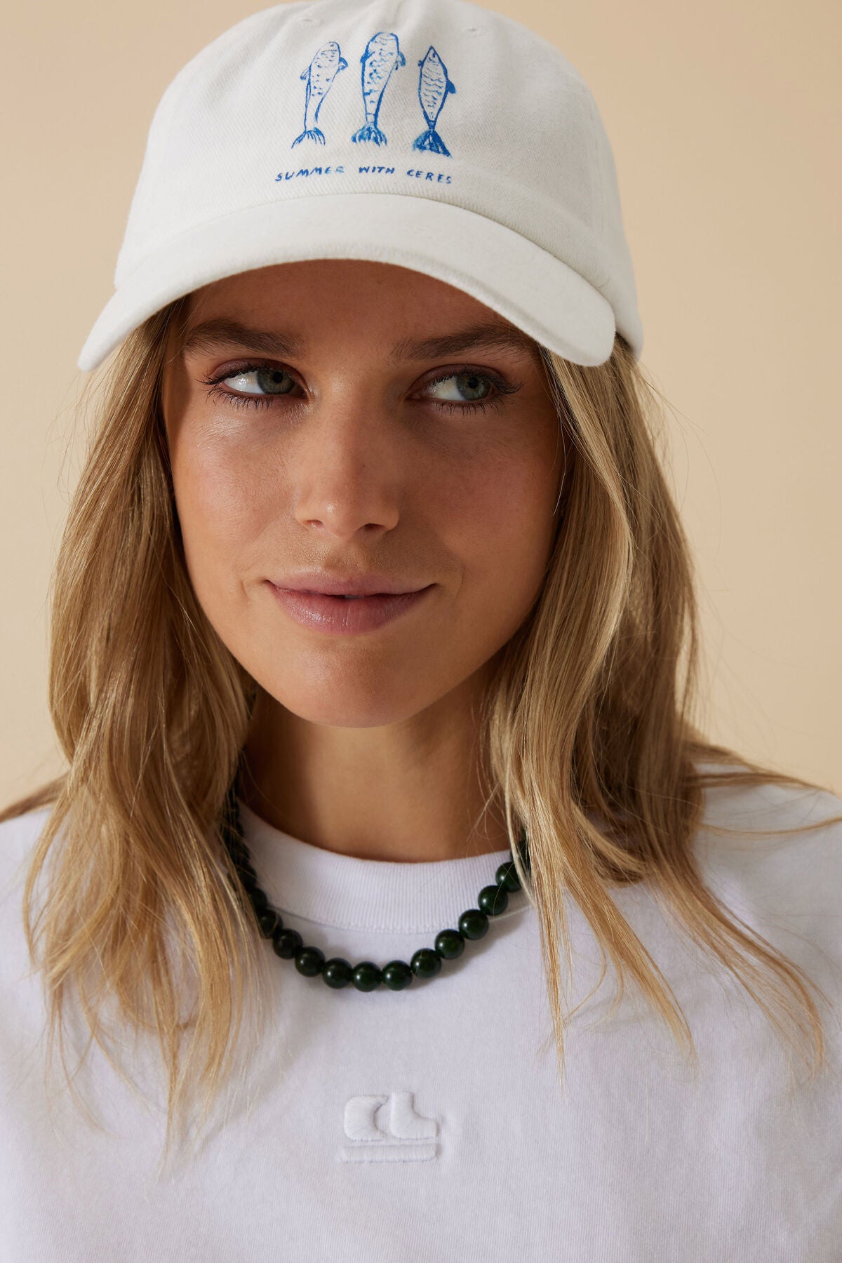 Ceres Pip Everyday Cap - white/summer fish