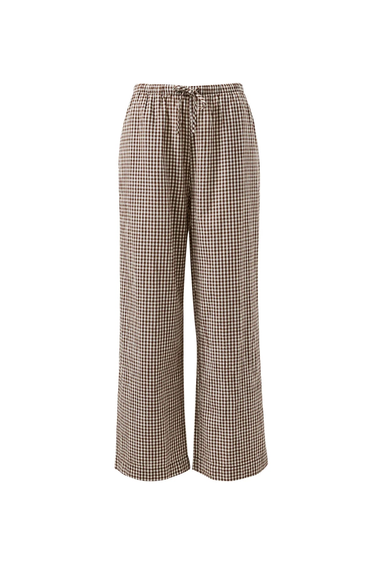 Ceres Resort Pant - chocolate gingham
