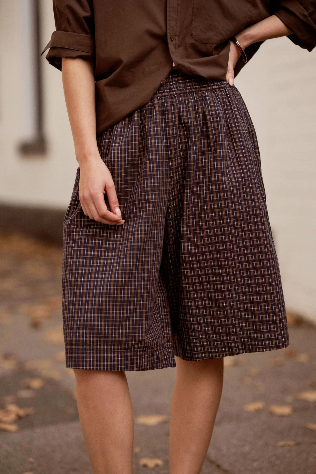 Ceres Essie Bermuda Short - navy check
