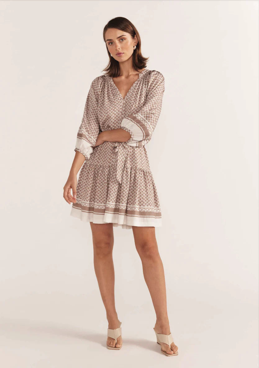 Staple The Label Soleil Smock Dress Beige