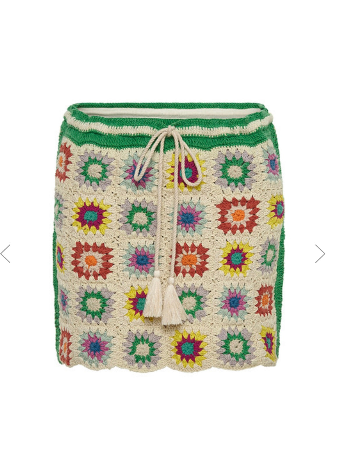 Bohemian Traders Handmade Crochet Mini Skirt
